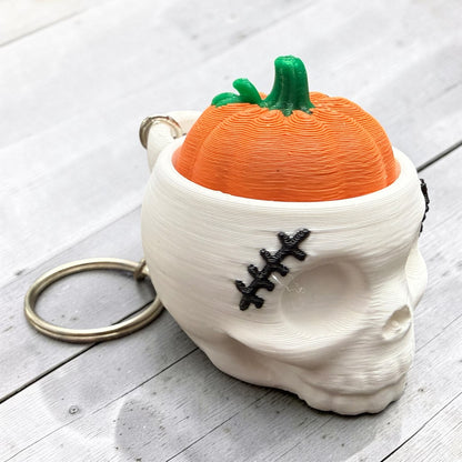 Pumpkin Brains Keychain- Fidget Clicker- 3D Printed