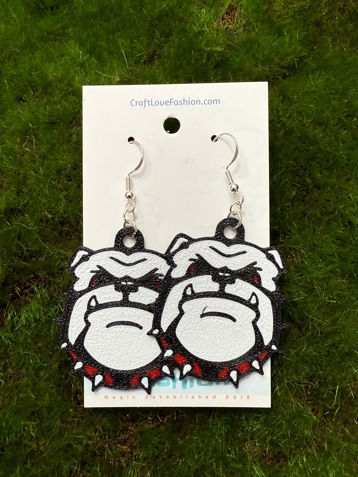 Bull Dawg - 3D Printed Earrings