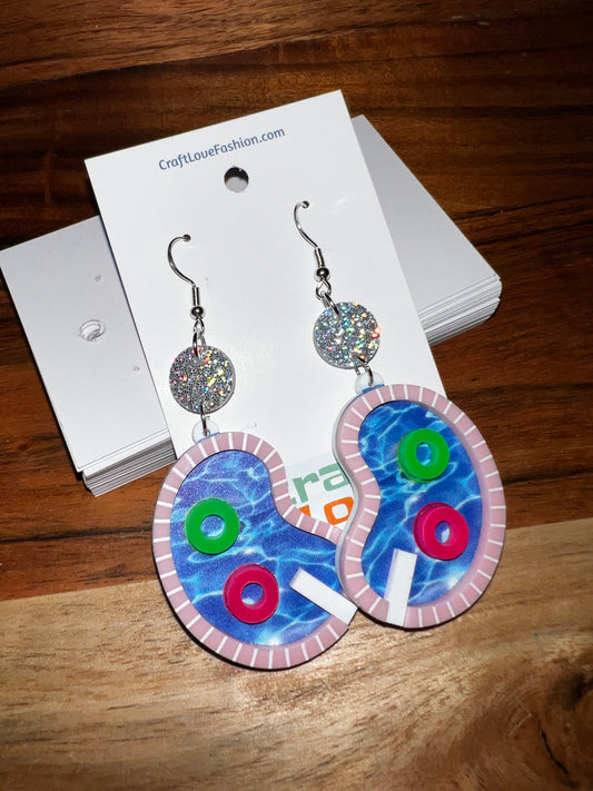 Pool Party- Acrylic Earrings