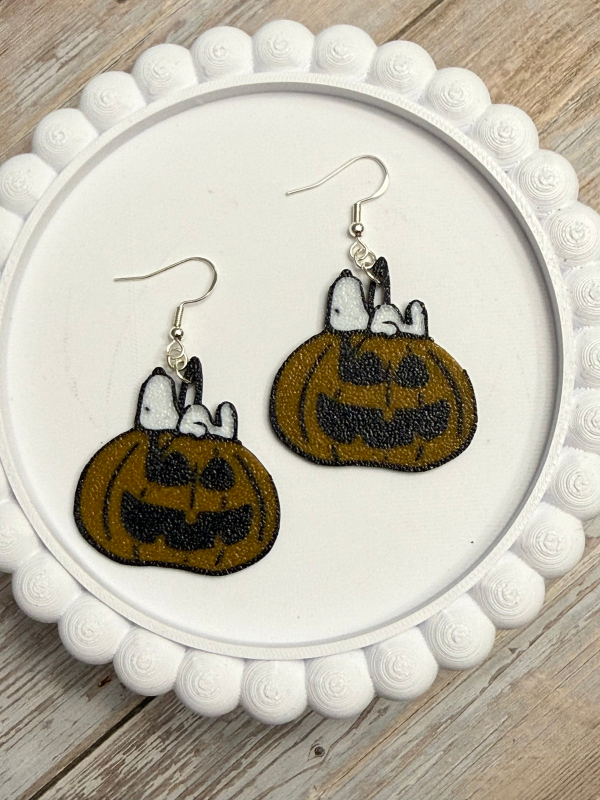 Pumpkin Greatness- 3D Printed Earrings - Halloween