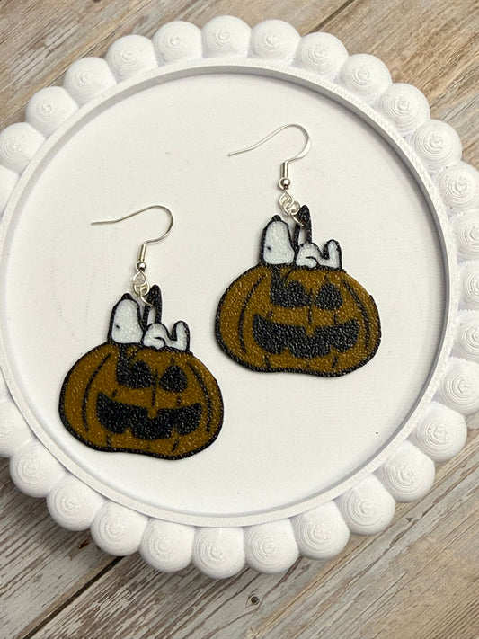 Pumpkin Greatness- 3D Printed Earrings - Halloween