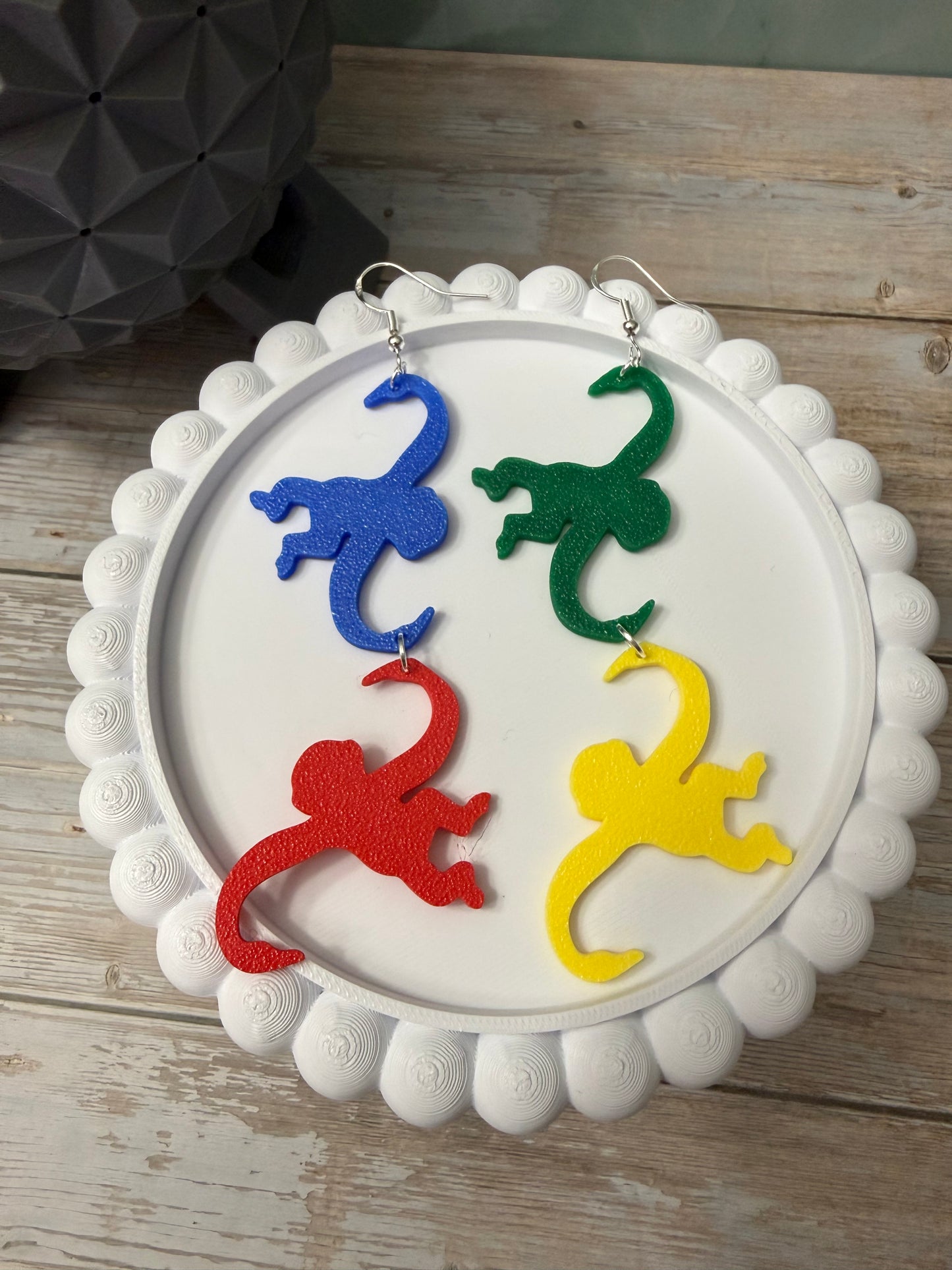 Monkey Game- 3D Printed Earrings