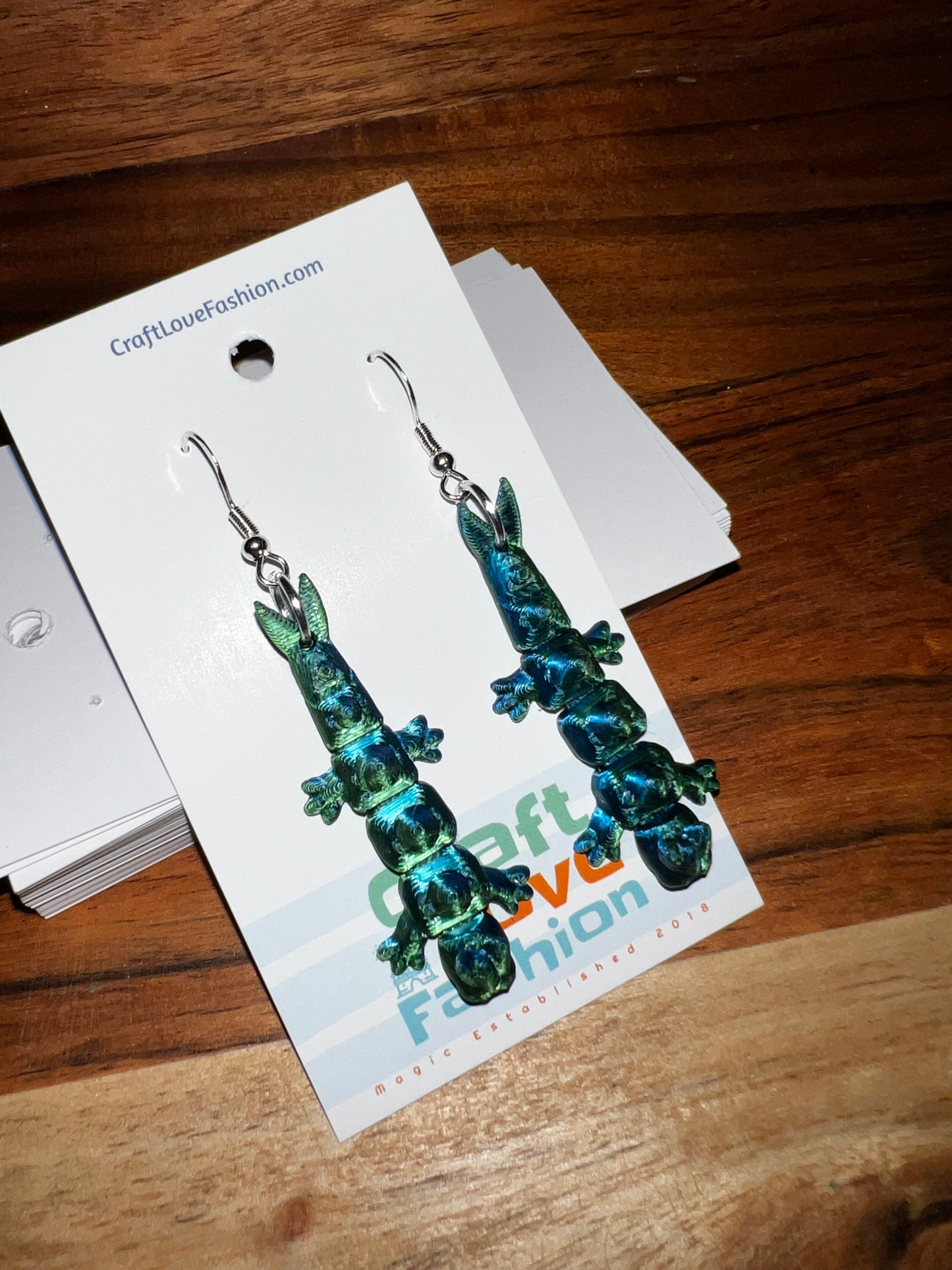 Dragon- 3D Printed Earrings