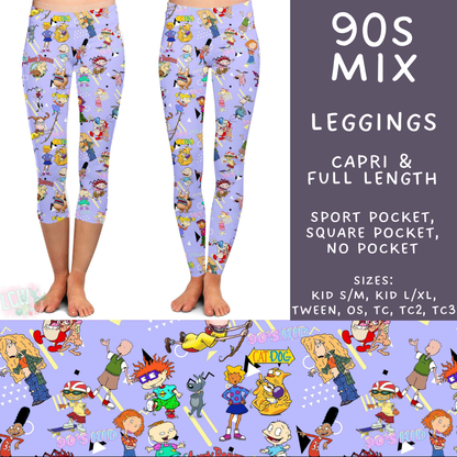 Batch #601 - Cool Characters 19 - Closes 10/21 - ETA mid Dec - 90s Mix Full and Capri Length Leggings
