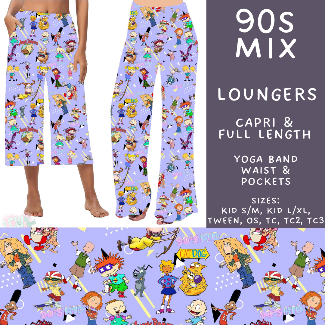 Batch #601 - Cool Characters 19 - Closes 10/21 - ETA mid Dec - 90s Mix Capri and Full Length Loungers