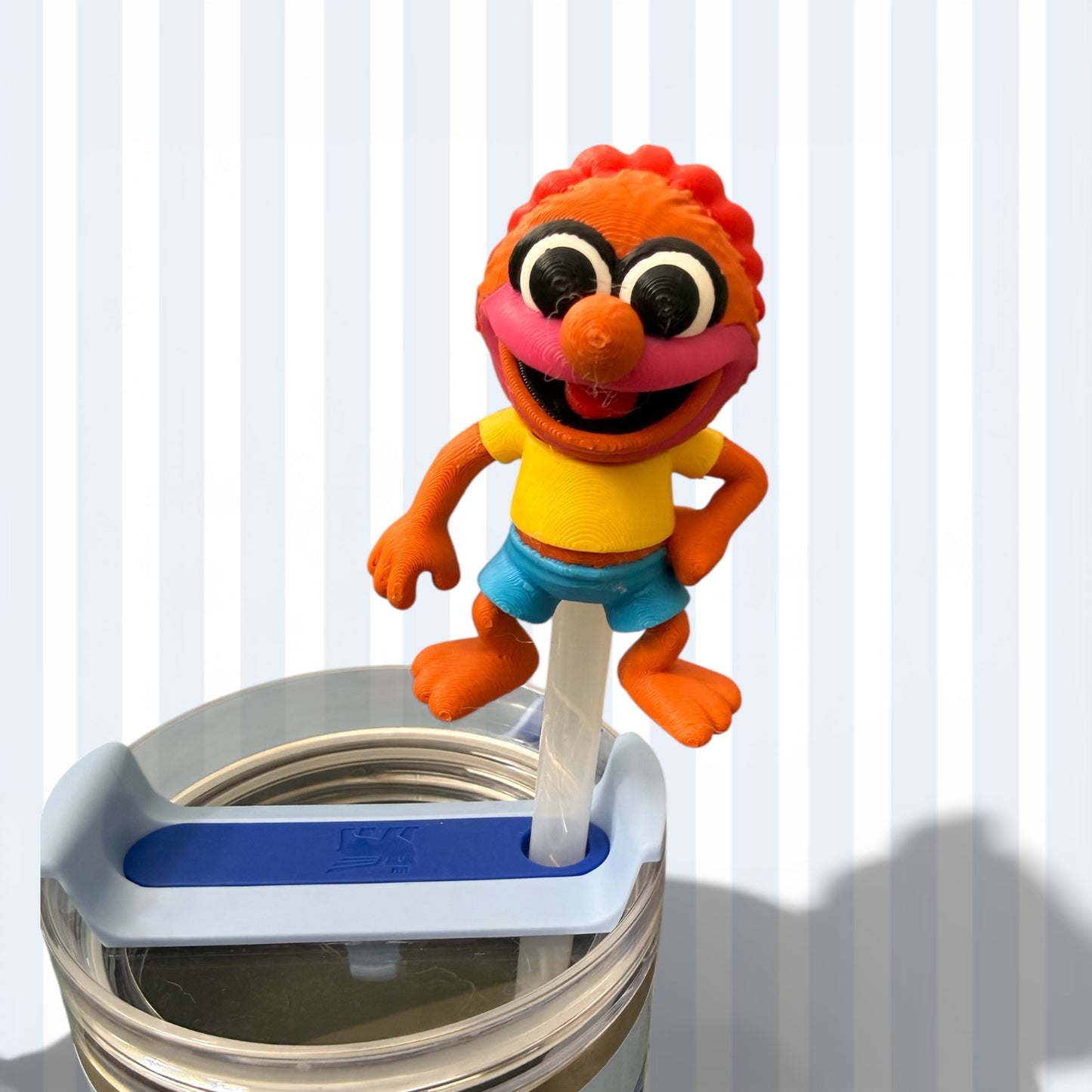 Drummer Puppet- Straw Buddy- 3D Printed