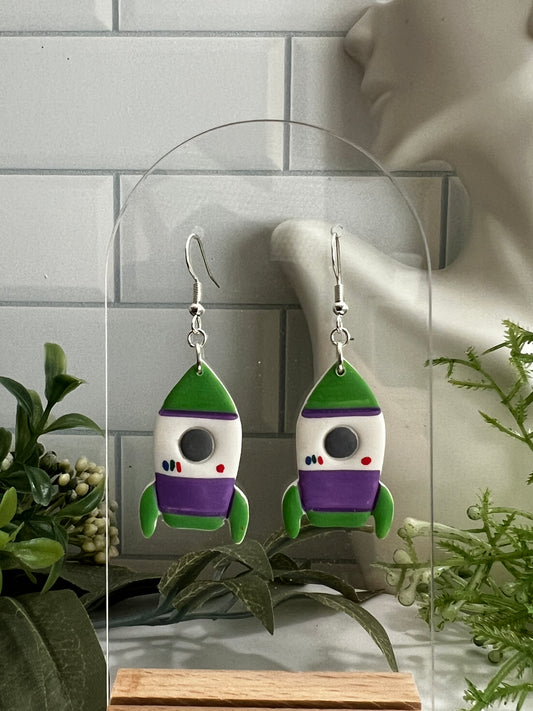 Buzz Rocket- Hook Earring