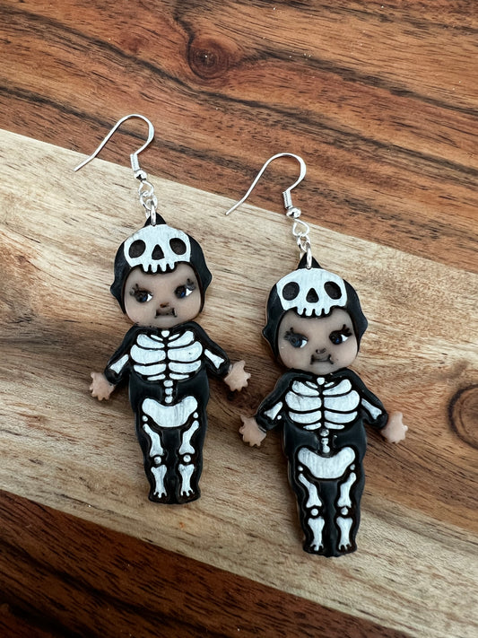 Cutie Skeleton- Hook Earring