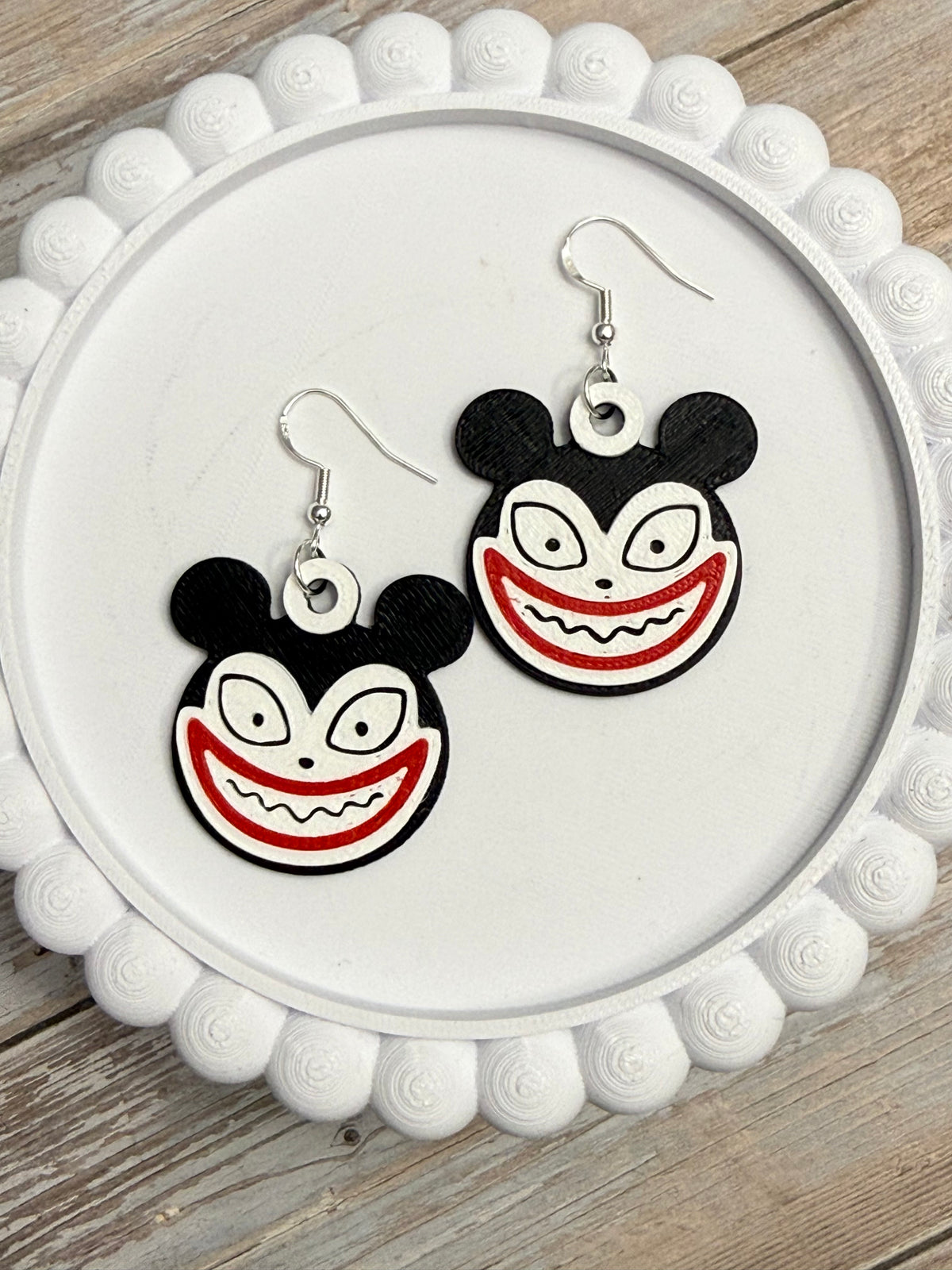 NBC Doll- 3D Printed Earrings - Halloween