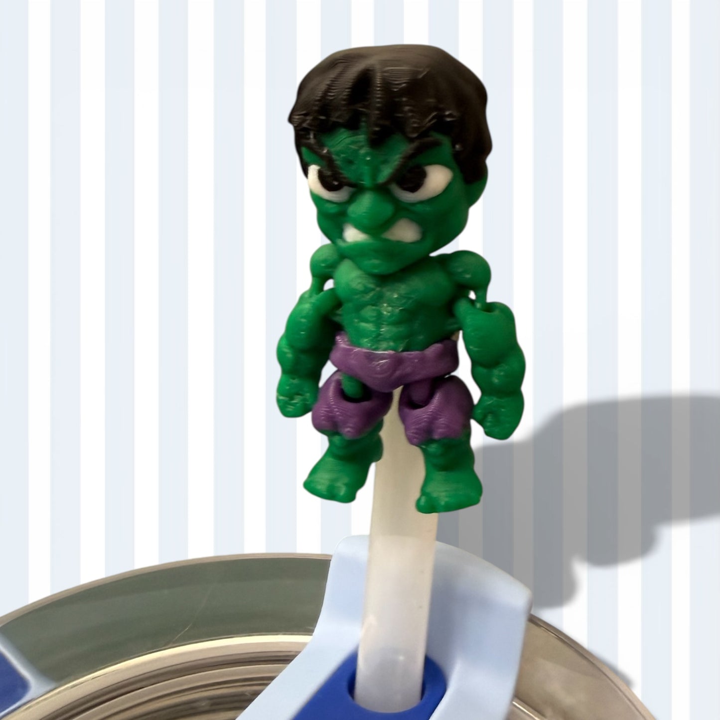 Green Hero- Straw Buddy- 3D Printed
