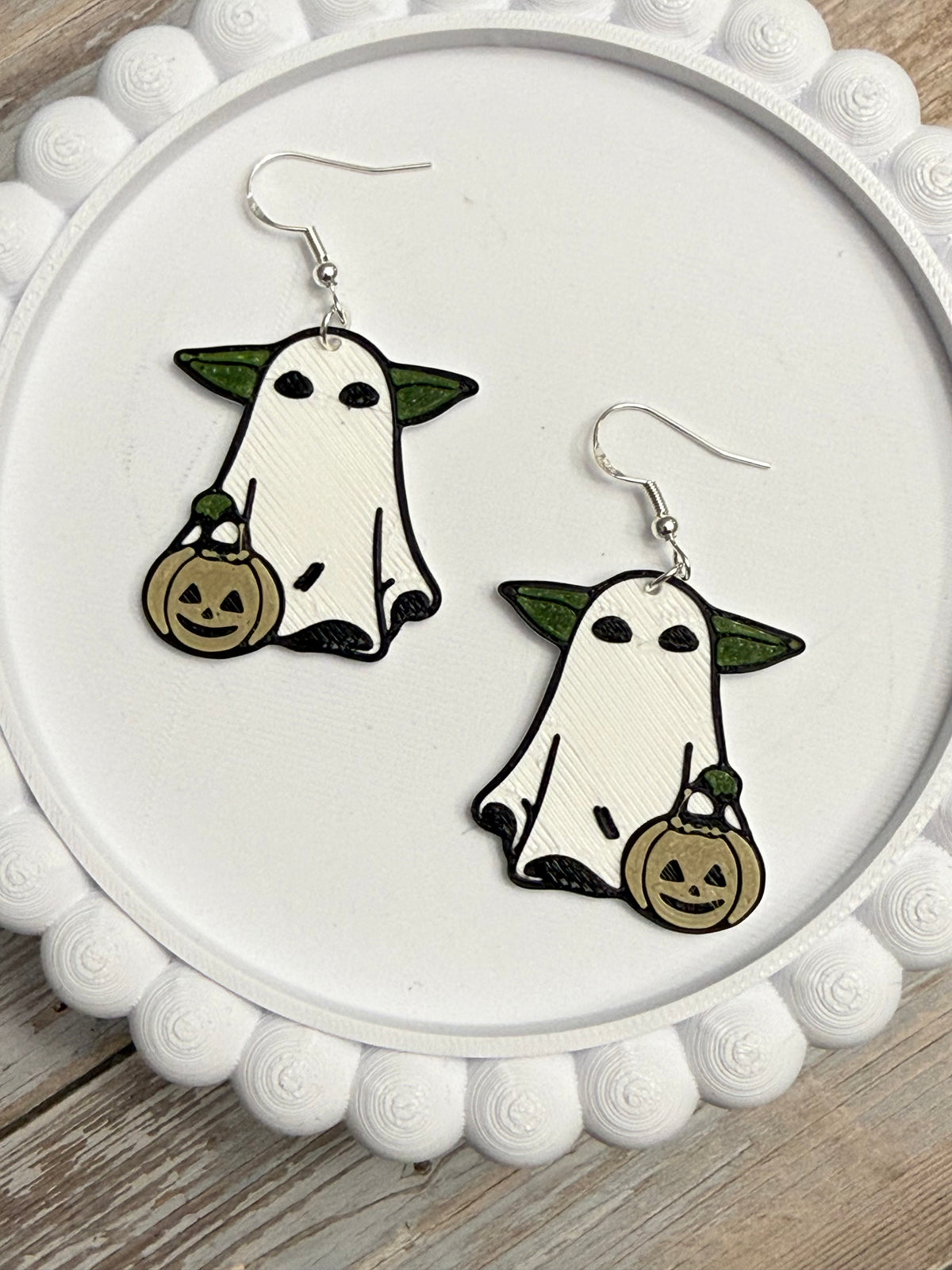 Trick or Treat Baby Yo- 3D Printed Earrings - Halloween