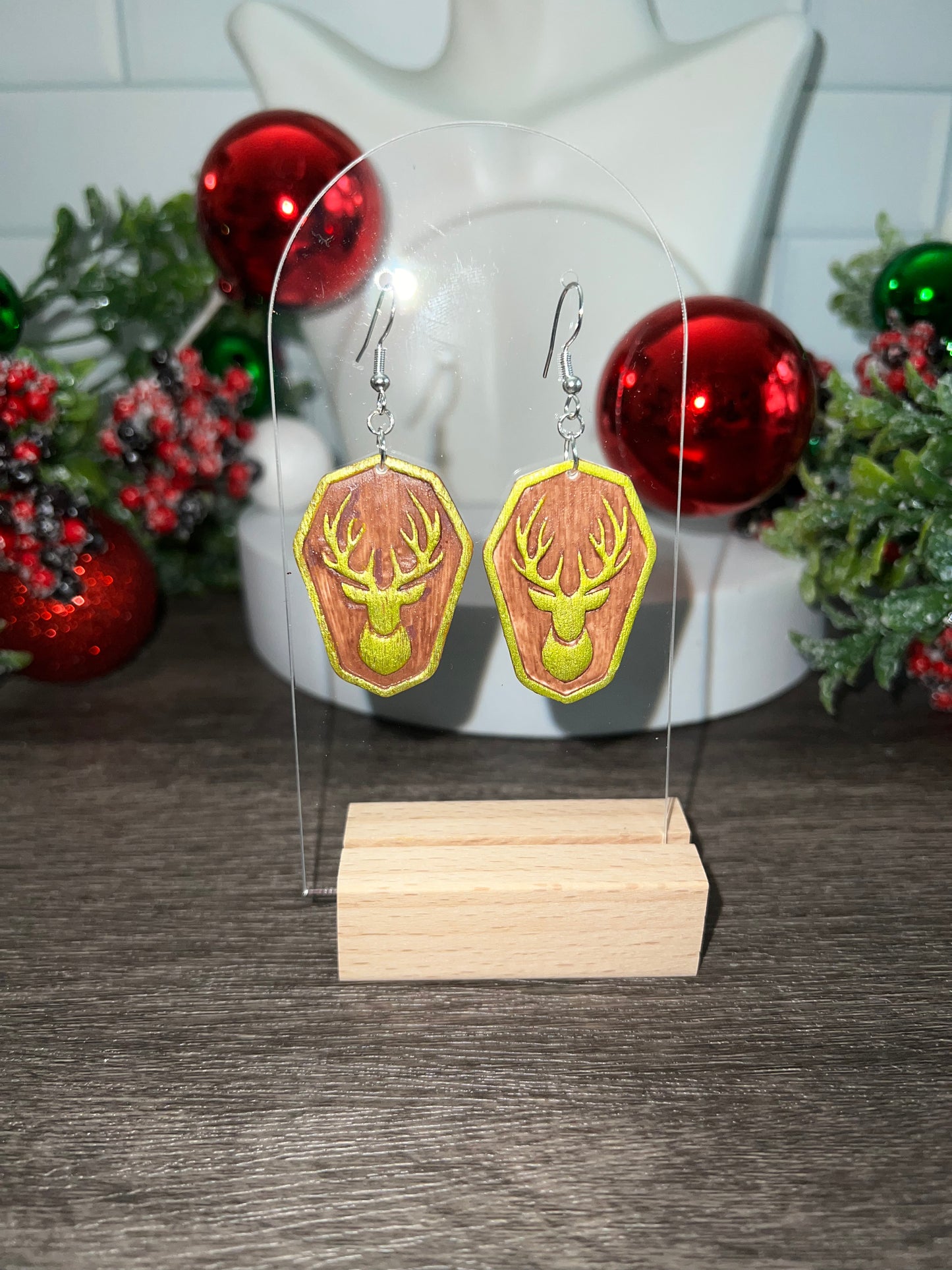 Golden Stags- Merry Collection- Hook Earring