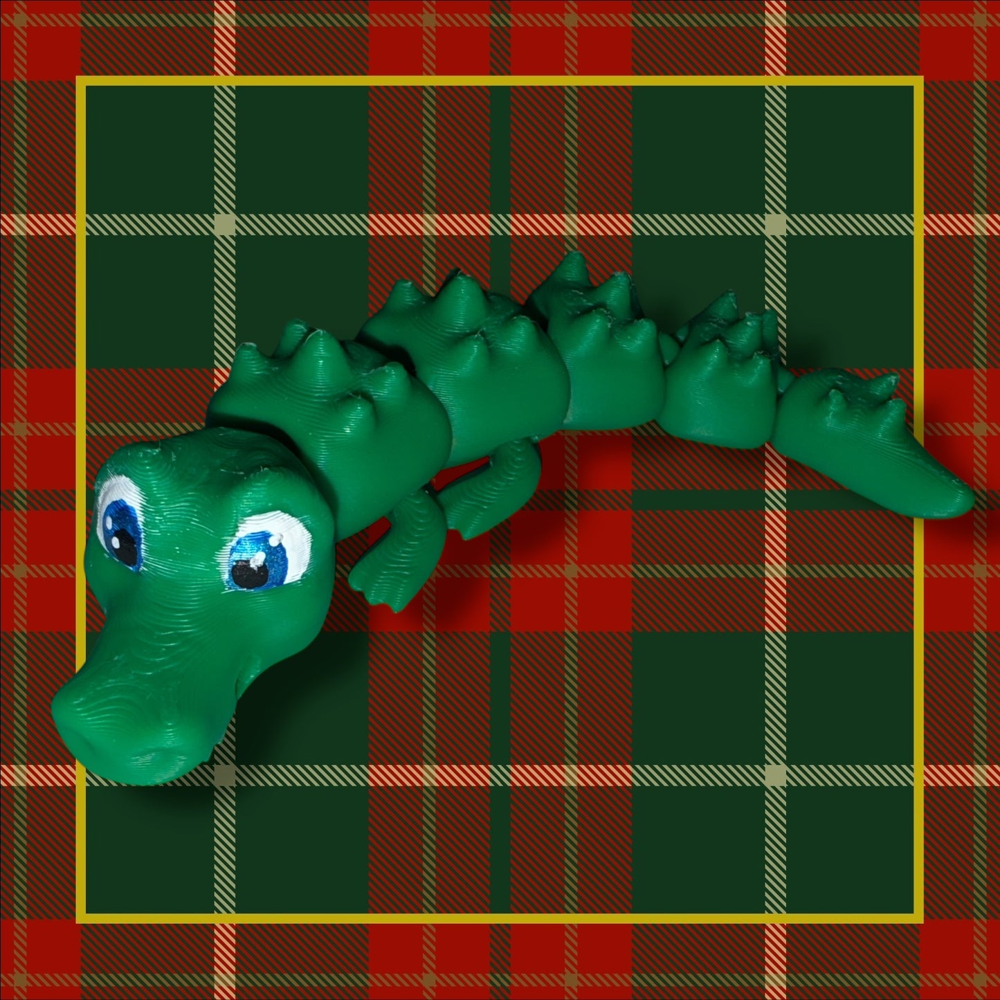 Articulated Aligator- Fidget Toy- 3D Printed