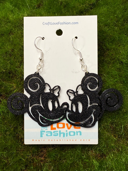 Swirly Min- 3D Printed Earrings