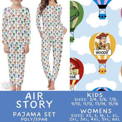 Batch #587 - Family Pajamas 2 - Closes 9/18 - ETA mid Nov - Air Story Women's & Kid's Pajama Set