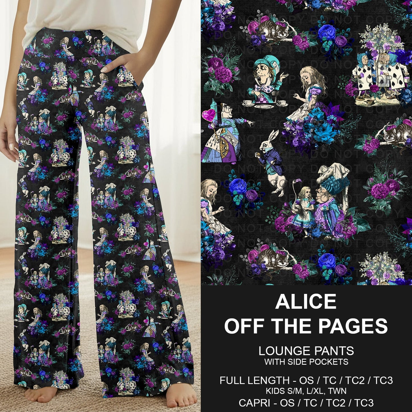B291 - Preorder Alice Off the Pages Lounge Pants (Closes 5/17. ETA: late July)