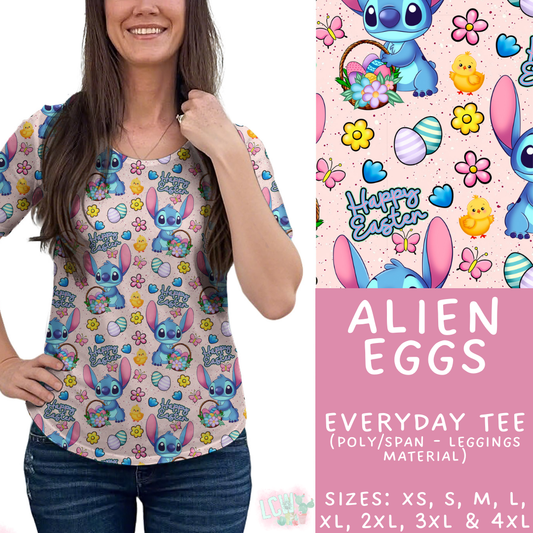 Batch #477 - Magical Character Easter - Closes 1/12 ETA - Early March - Alien Eggs Everyday Tee