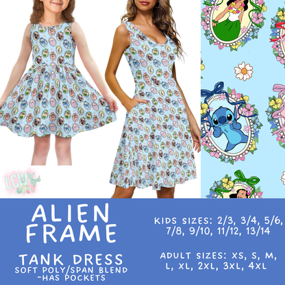 Batch #536 - Frames Collection - Closes 5/29 - ETA late July - Alien Frame Women's & Girl's Tank Dress
