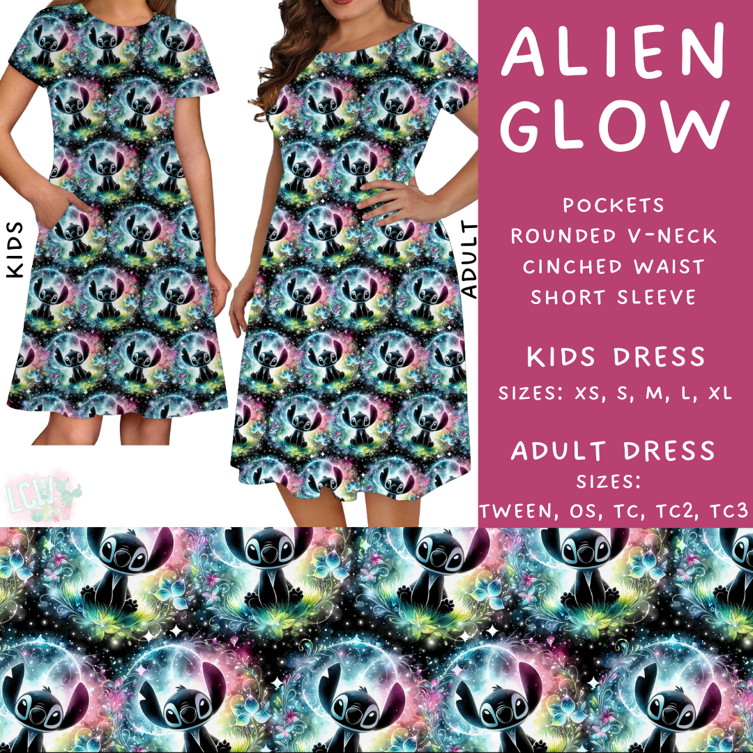 Batch #277 - December Request Run - Closes 1/27 - ETA late March - Alien Glow Adult & Kids Dresses