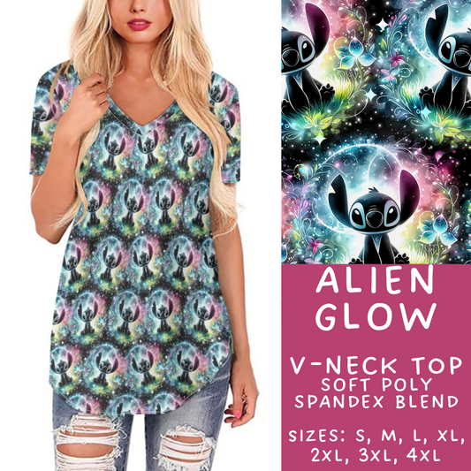 Batch #277 - December Request Run - Closes 1/27 - ETA late March - Alien Glow V-Neck Tee