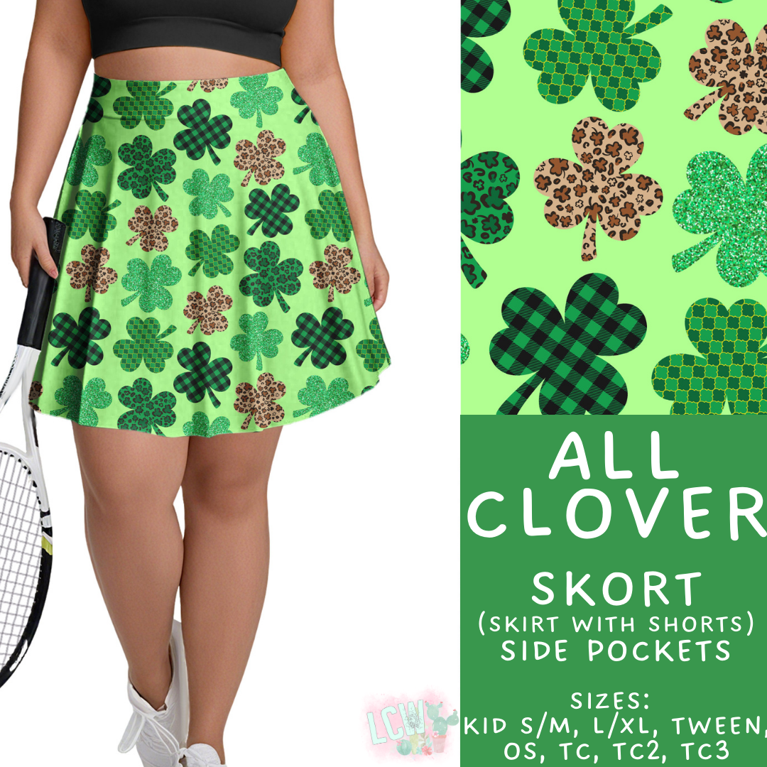 Batch #464 - Lucky Charm Collection - Closes 12/17 - ETA early Feb - All Clover Skort