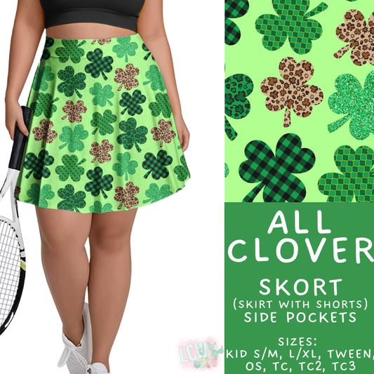 Batch #464 - Lucky Charm Collection - Closes 12/17 - ETA early Feb - All Clover Skort