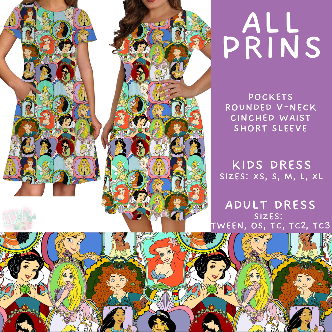 Batch #594 - Magical Faves 25 - Closes 10/5 - ETA early Dec - All Prins Adult & Kids Dresses