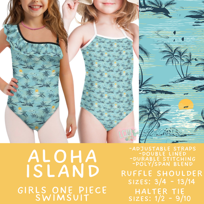 Batch #543 - Pool Party 2 - Closes 6/15 - ETA early/mid August - Aloha Island Girl's Swimsuit