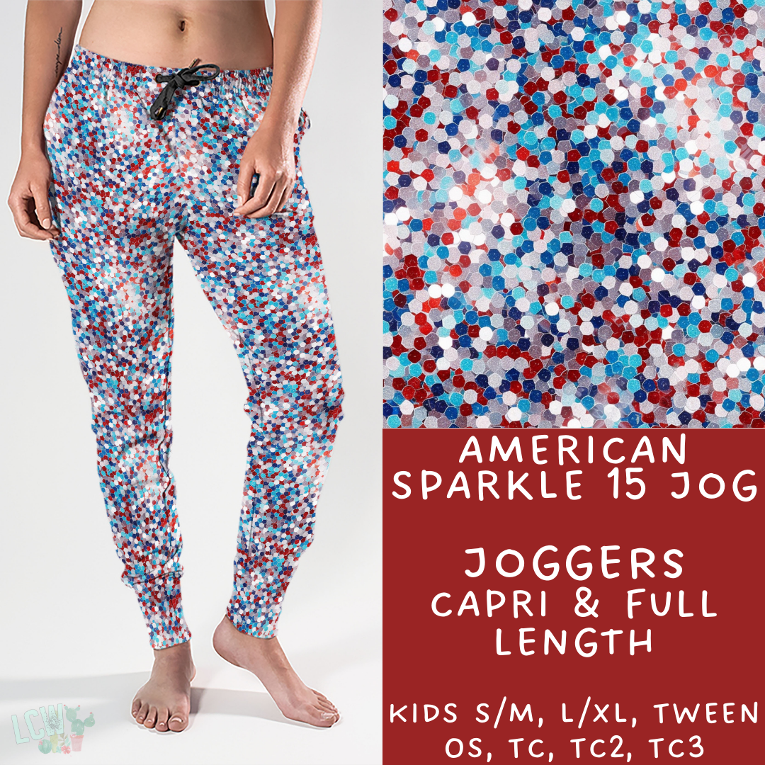 Ready To Ship - American Sparkle 15 Joggers