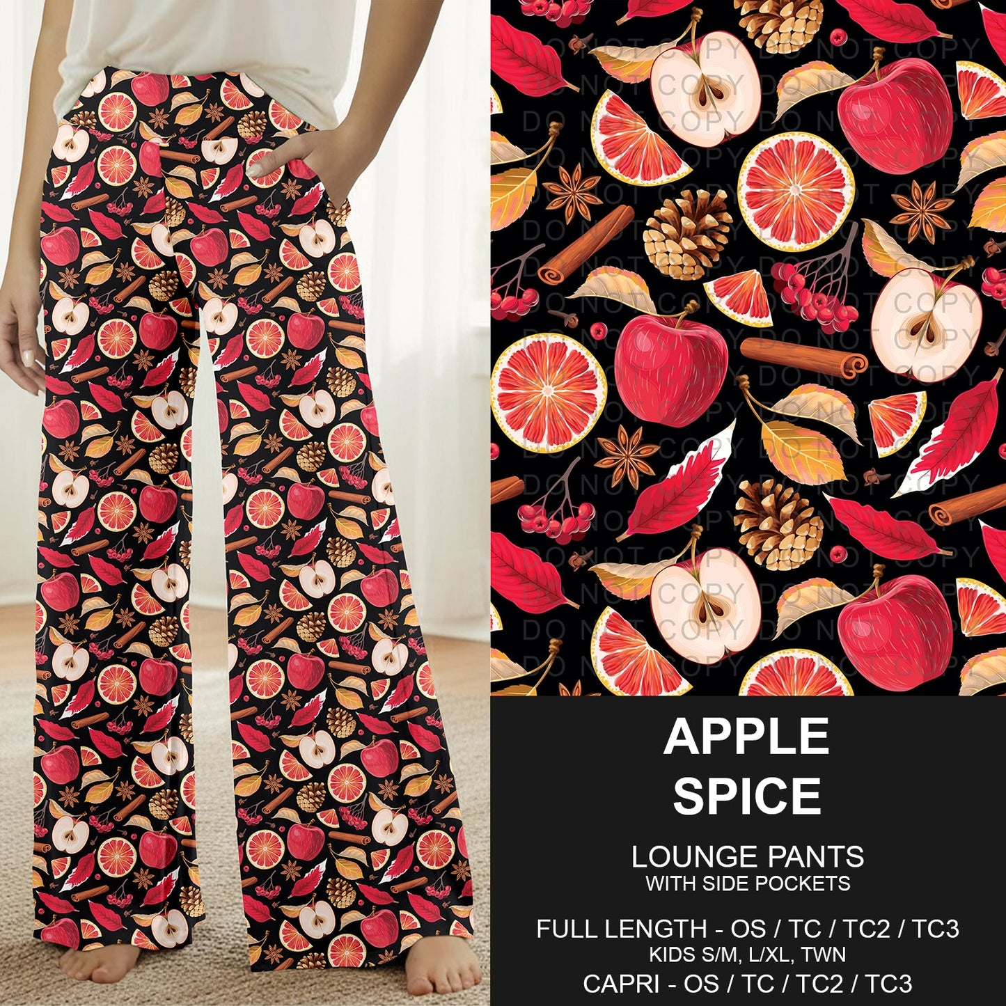 B308 - Preorder Apple Spice Lounge Pants (Closes 8/16. ETA: late Oct.)