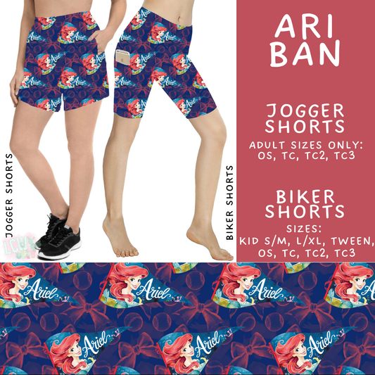 Batch #542 - Pennant Banner Collection - Closes 6/12 - ETA mid August - Ari Ban Biker & Jogger Shorts