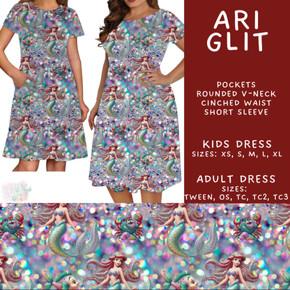 Batch #557 - Princess Glitter - Closes 7/17 - ETA mid Sept - Ari Glit Adult & Kids Dresses