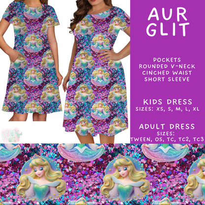 Batch #557 - Princess Glitter - Closes 7/17 - ETA mid Sept - Aur Glit Adult & Kids Dresses