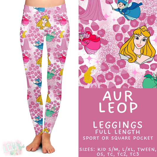 Batch #467 - Princess Leopard - Closes 12/24 - ETA late Feb - Aur Leop Full Length Leggings
