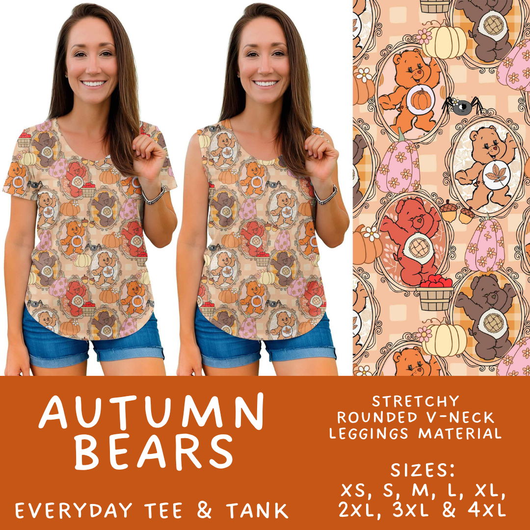 Batch #583 - Magical Character Fall - Closes 9/9 - ETA early Nov - Autumn Bears Everyday Tank & Tee