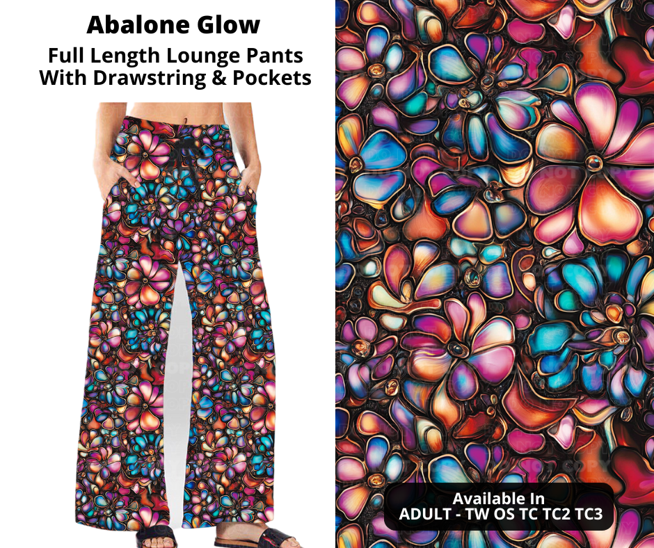 Preorder! Closes 10/31. ETA Jan. Abalone Glow Full Length Lounge Pants