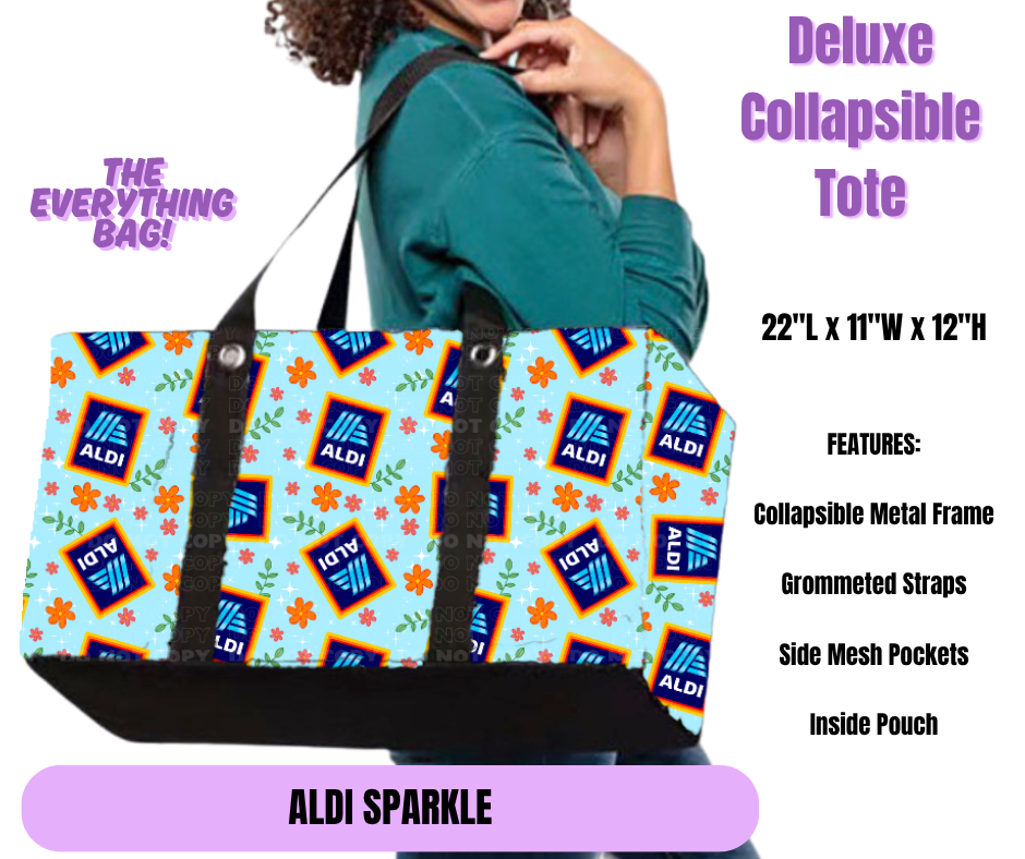 Aldi Sparkle Collapsible Tote