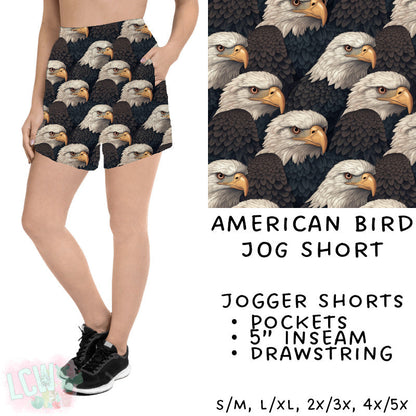 Ready To Ship - American Bird Jogger Shorts