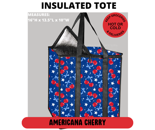 Americana Cherry Insulated Tote