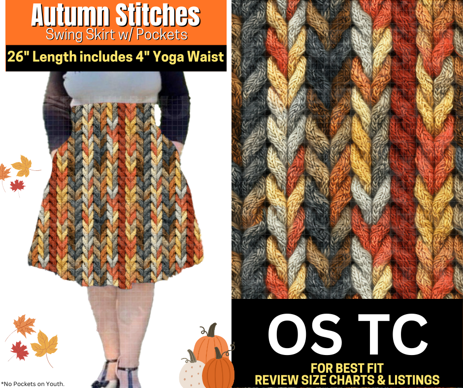 Autumn Stitches Swing Skirt