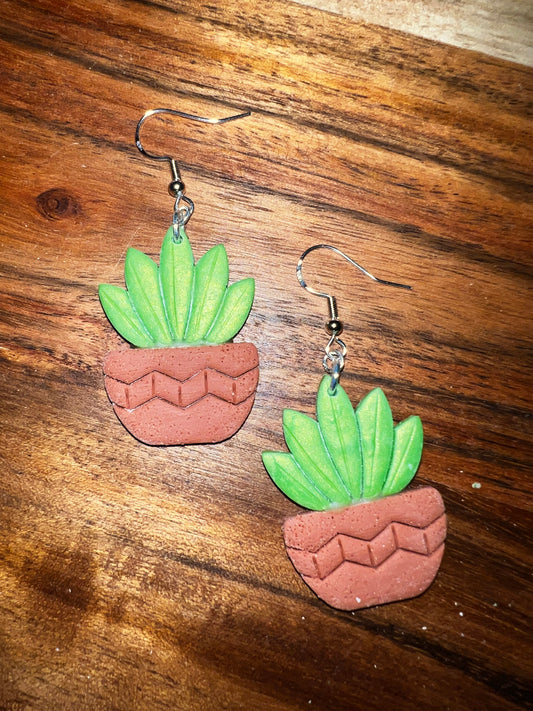 Cactus-A- Hook Earring