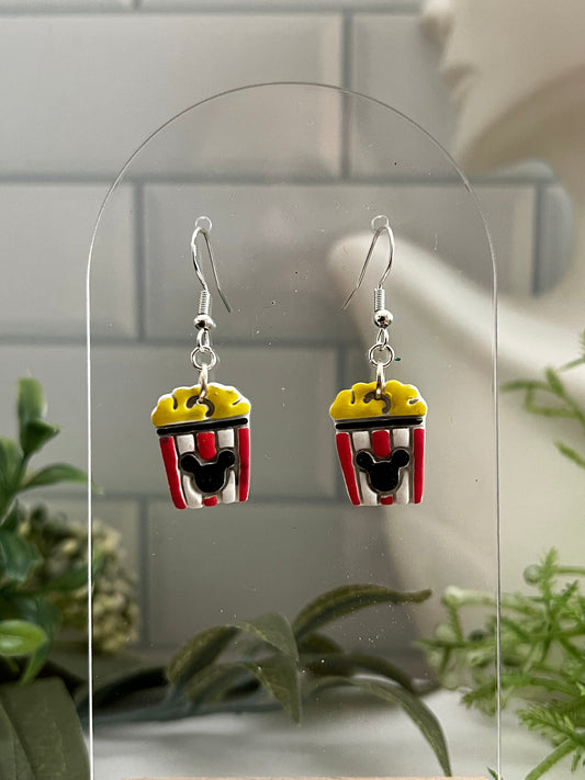 Small Popcorn Bucket- Hook Earring