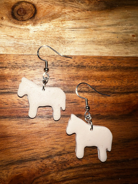 Horse Animal Cracker- Hook Earring