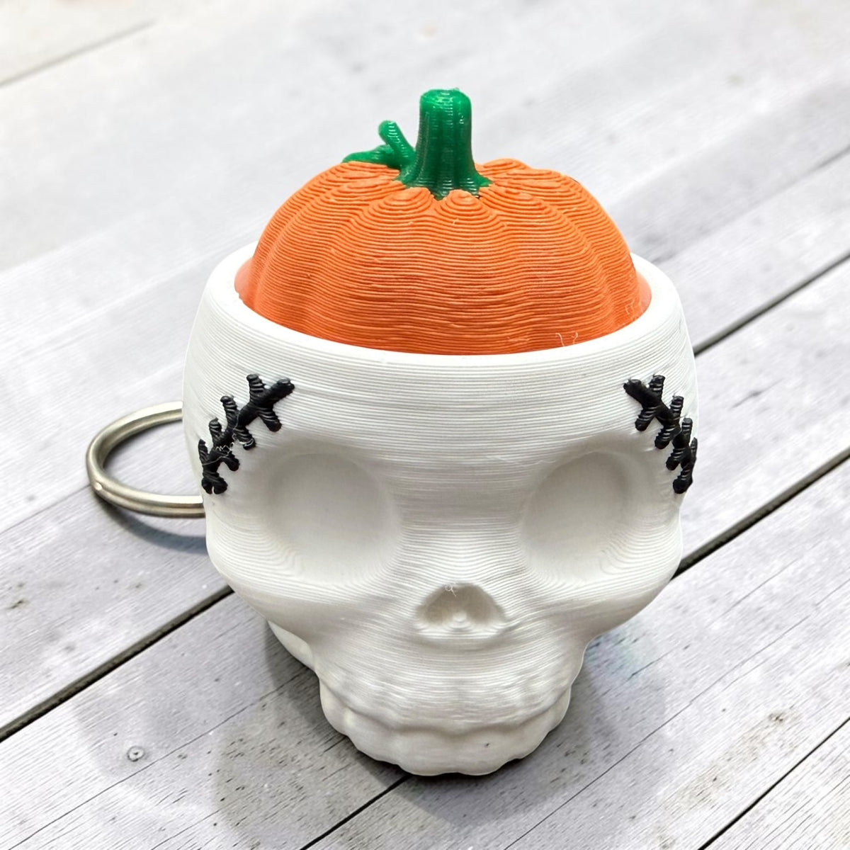 Pumpkin Brains Keychain- Fidget Clicker- 3D Printed