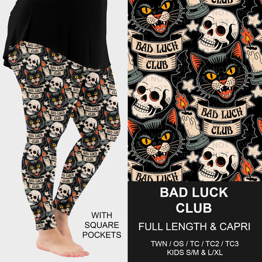 B295 - Preorder Bad Luck Club Leggings w/ Pockets (Closes 6/14. ETA: late Aug.)
