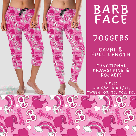 Batch #544 - Cool Characters 16 - Closes 6/17 - ETA mid August - Barb Face Full and Capri Length Joggers