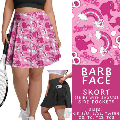 Batch #544 - Cool Characters 16 - Closes 6/17 - ETA mid August - Barb Face Skort