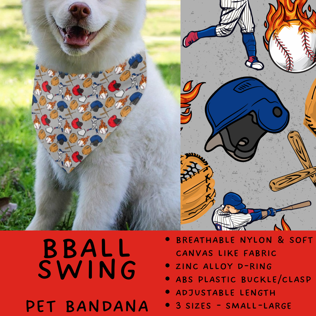 Batch #486 - Pet Gear Collection - Closes 2/6 - ETA early April - BBall Swing Pet Collar Bandana