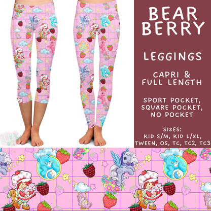 Batch #578 - July Request Run - Closes 8/31 - ETA late October - Bear Berry Full and Capri Length Leggings
