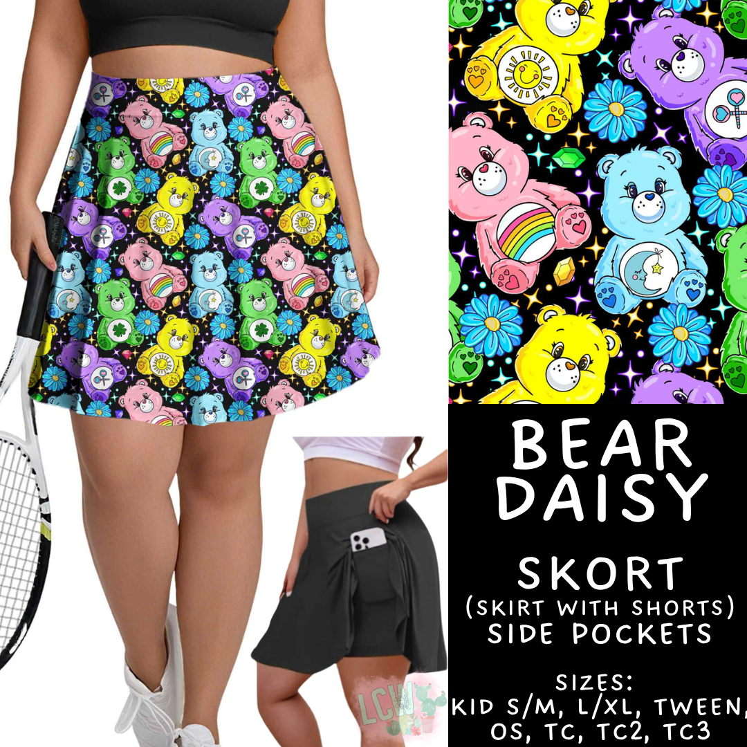 Batch #544 - Cool Characters 16 - Closes 6/17 - ETA mid August - Bear Daisy Skort